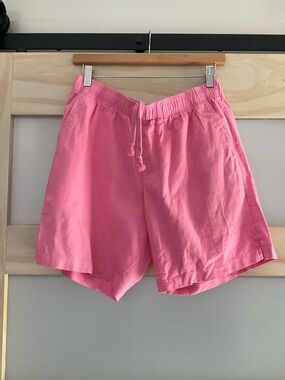 Goodlife Linen Blend Drawstring Shorts Pink Men’s Large NWT Resort Coastal